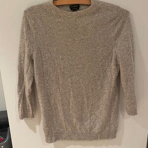 NWOT Talbots Light Gray Crew Neck Sweater